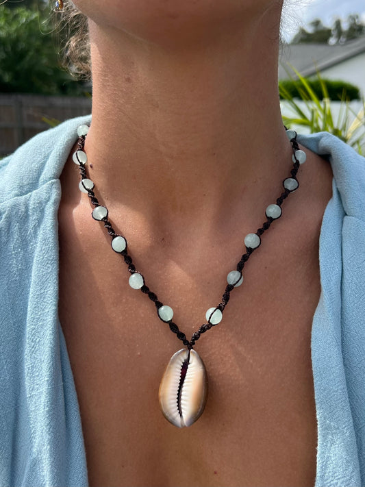 Dahlia Necklace - Blue