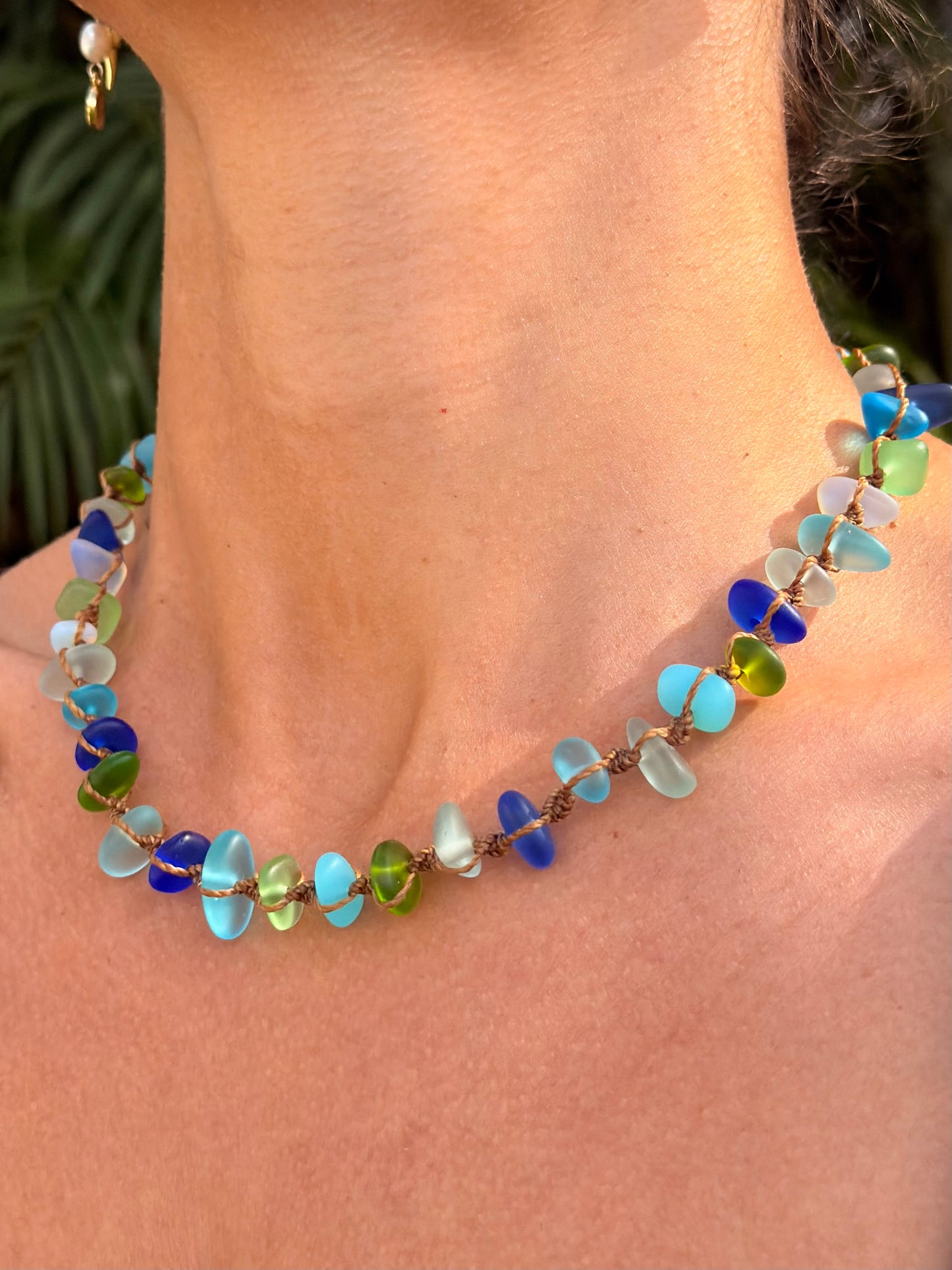Sea Glass Necklace - Multi