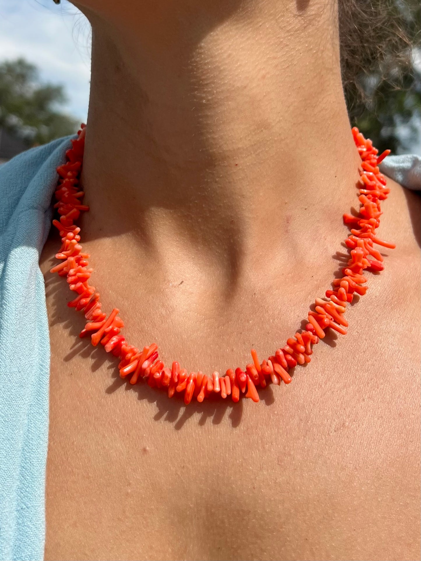Coral Cove Necklace - Orange