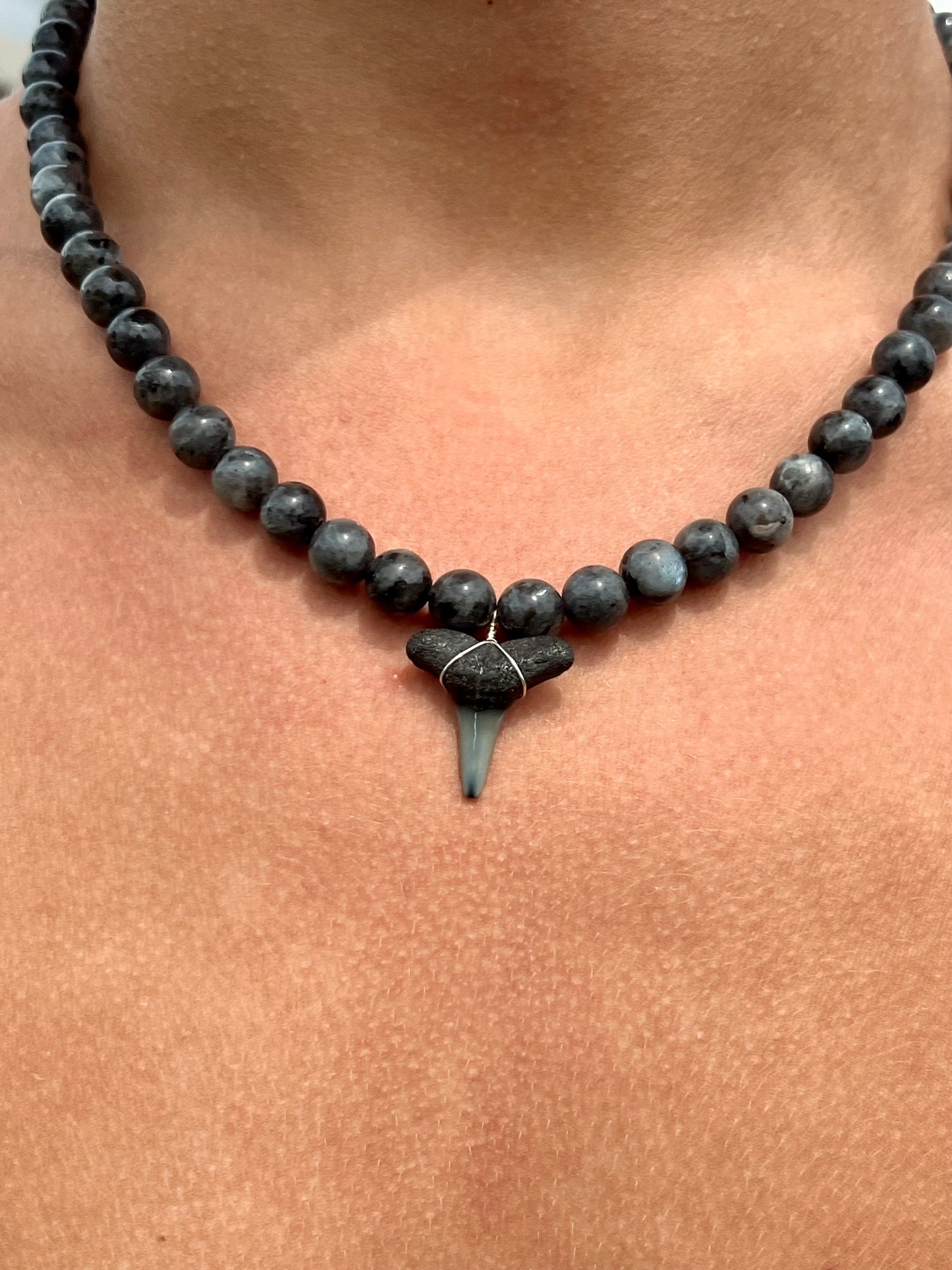 Chunky Shark Tooth Necklace - Black