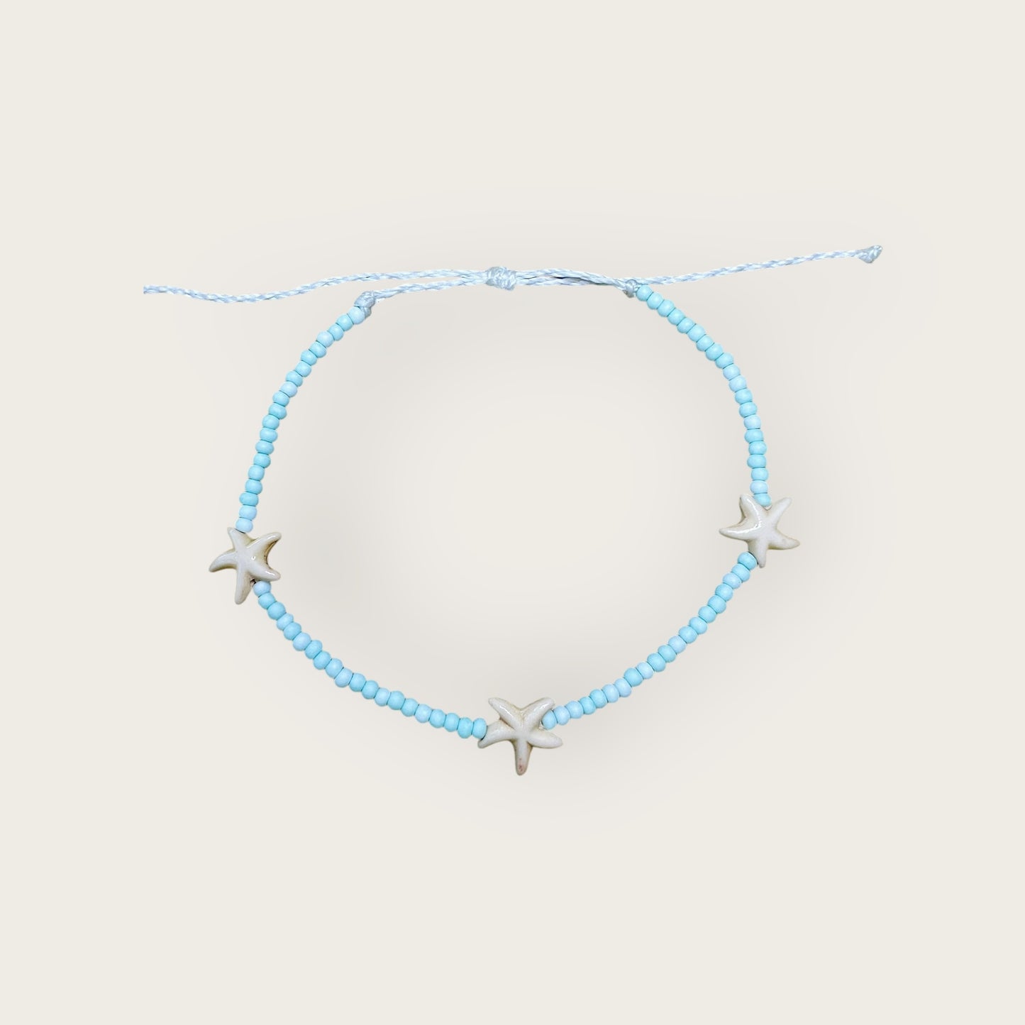 Starfish Anklet - Blue