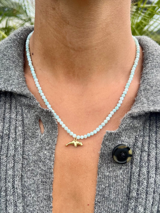 Beaded Manatee Necklace