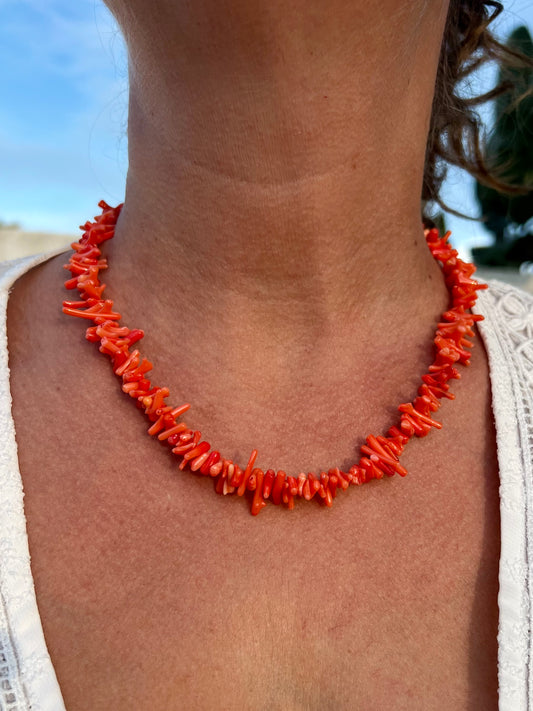 Coral Cove Necklace - Orange