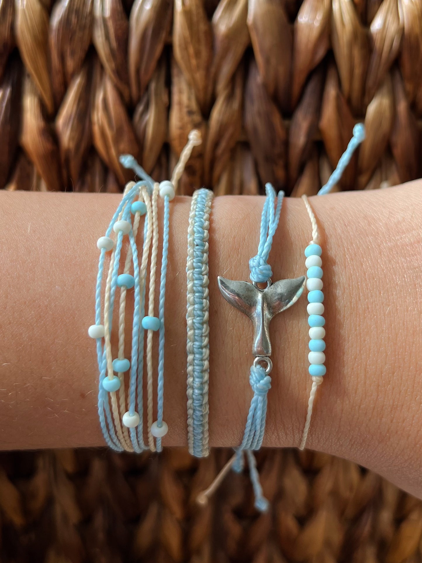 Whale Tail Bracelet Stack