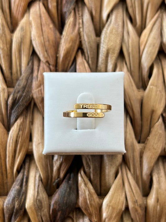 Trust God Ring
