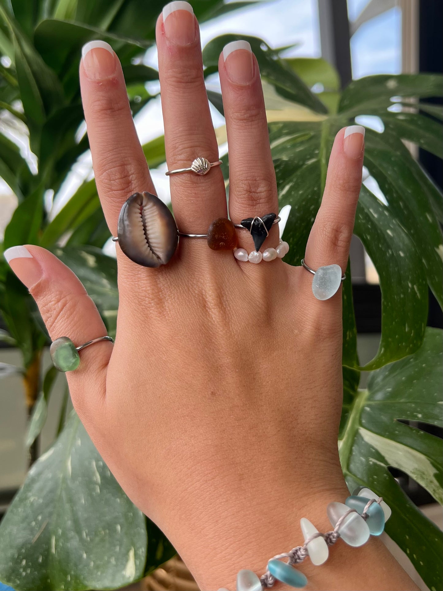 Honey Cowrie Ring