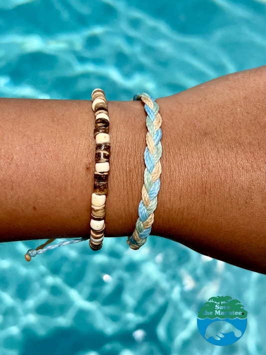 Save The Manatees Bracelet Stack
