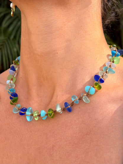 Sea Glass Necklace - Multi