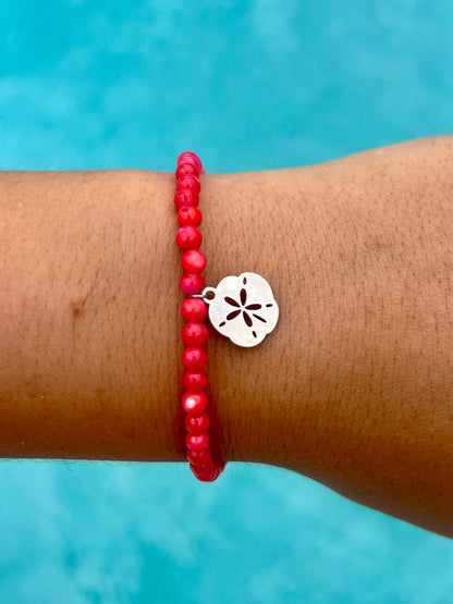 Silver Sand Dollar Bracelet
