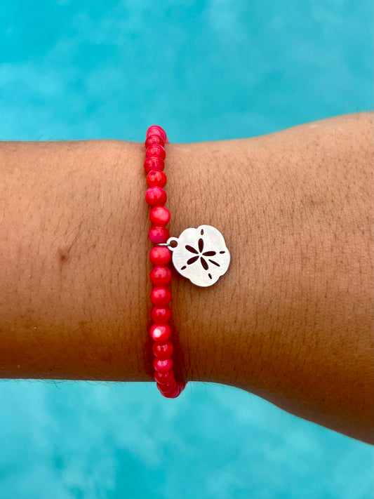 Silver Sand Dollar Bracelet