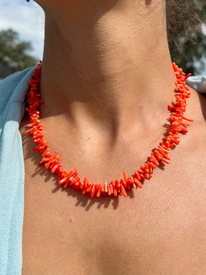 Coral Cove Necklace - Orange