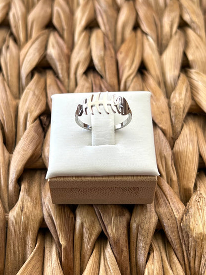 Fishbone Ring - Silver