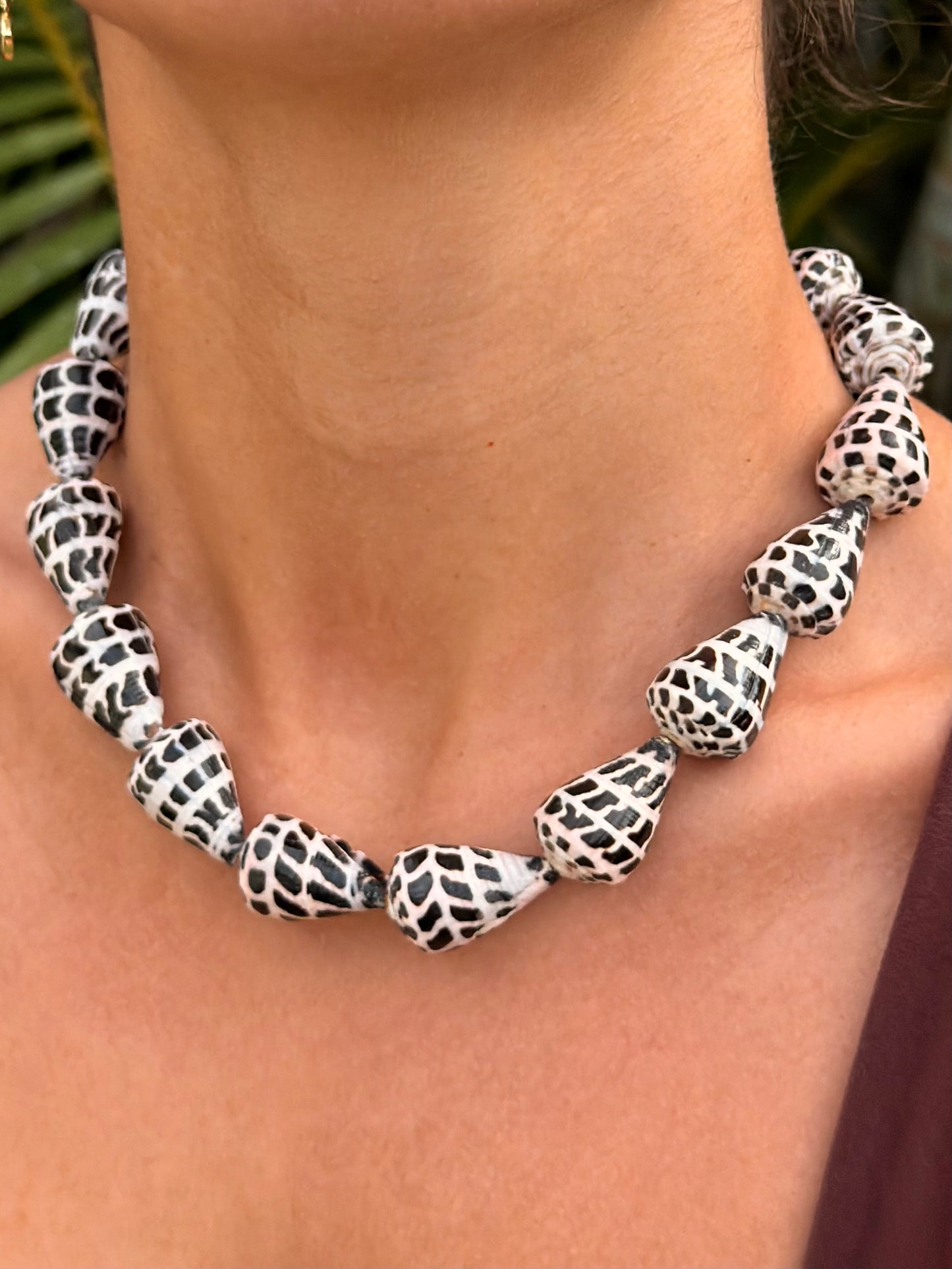 Chunky Hebrew Cone Shell Necklace