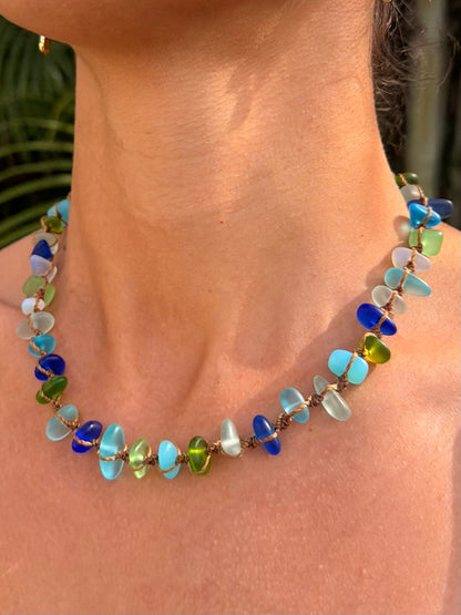 Sea Glass Necklace - Multi