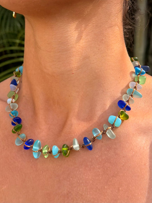 Sea Glass Necklace - Multi