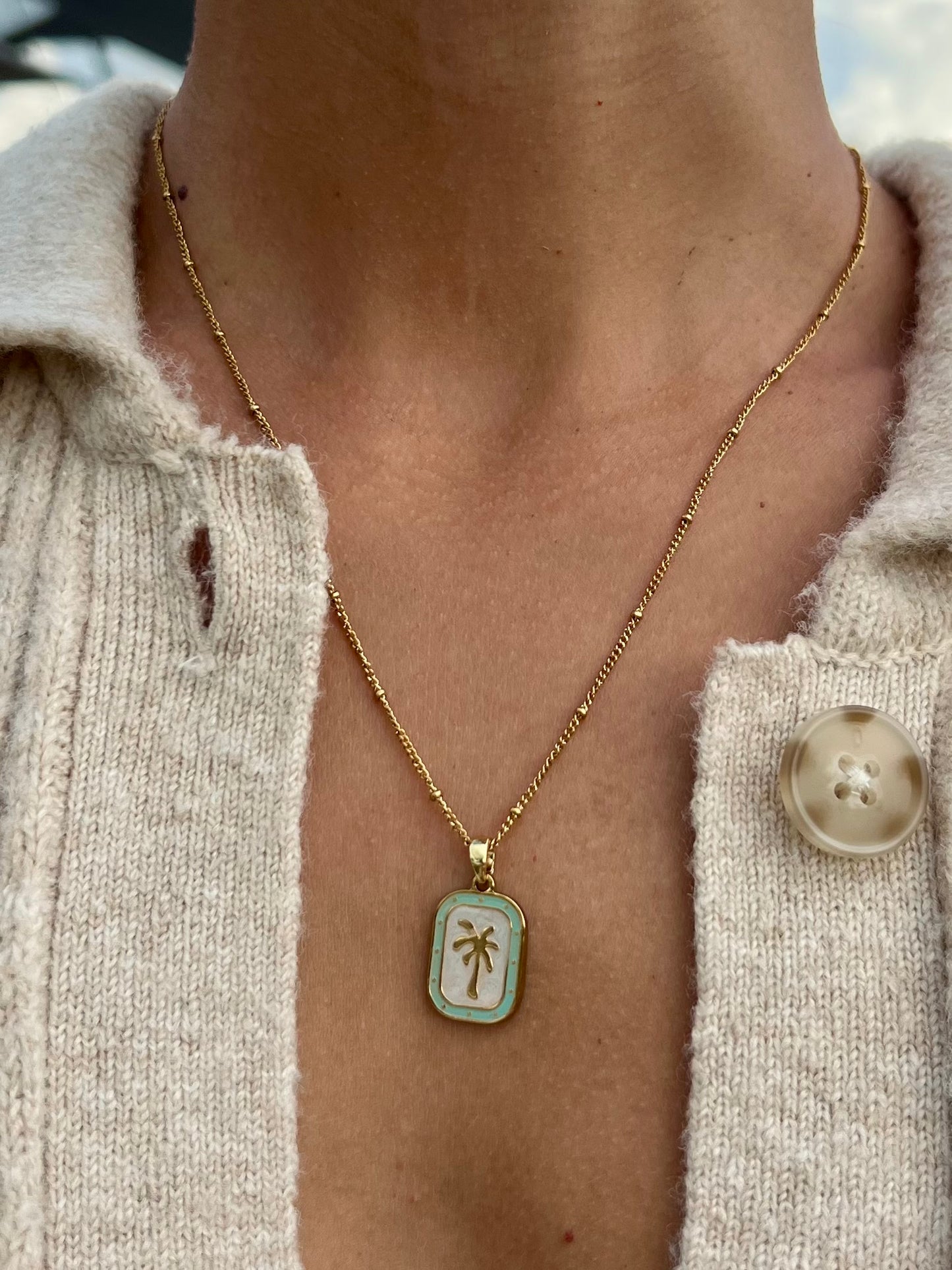 Palms Necklace - Green