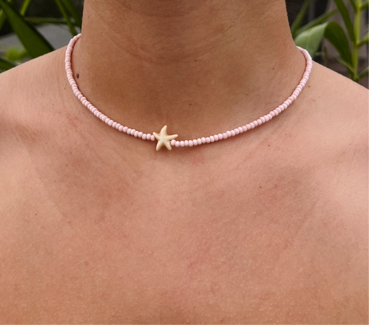 Starfish Necklace - Pink