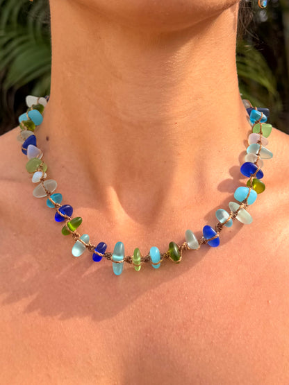 Sea Glass Necklace - Multi