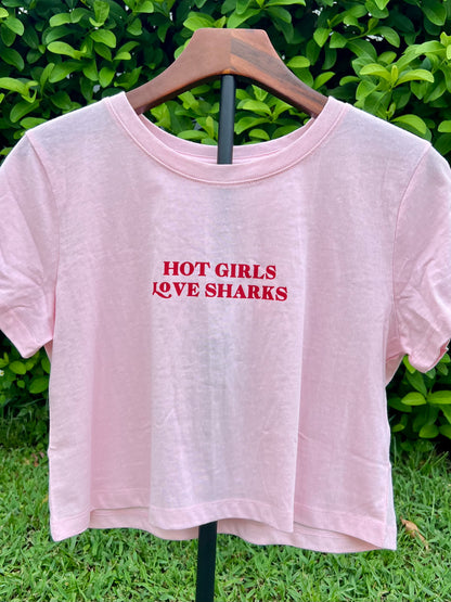 Hot Girls Love Sharks Tee