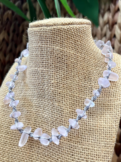 Pink Sea Glass Necklace