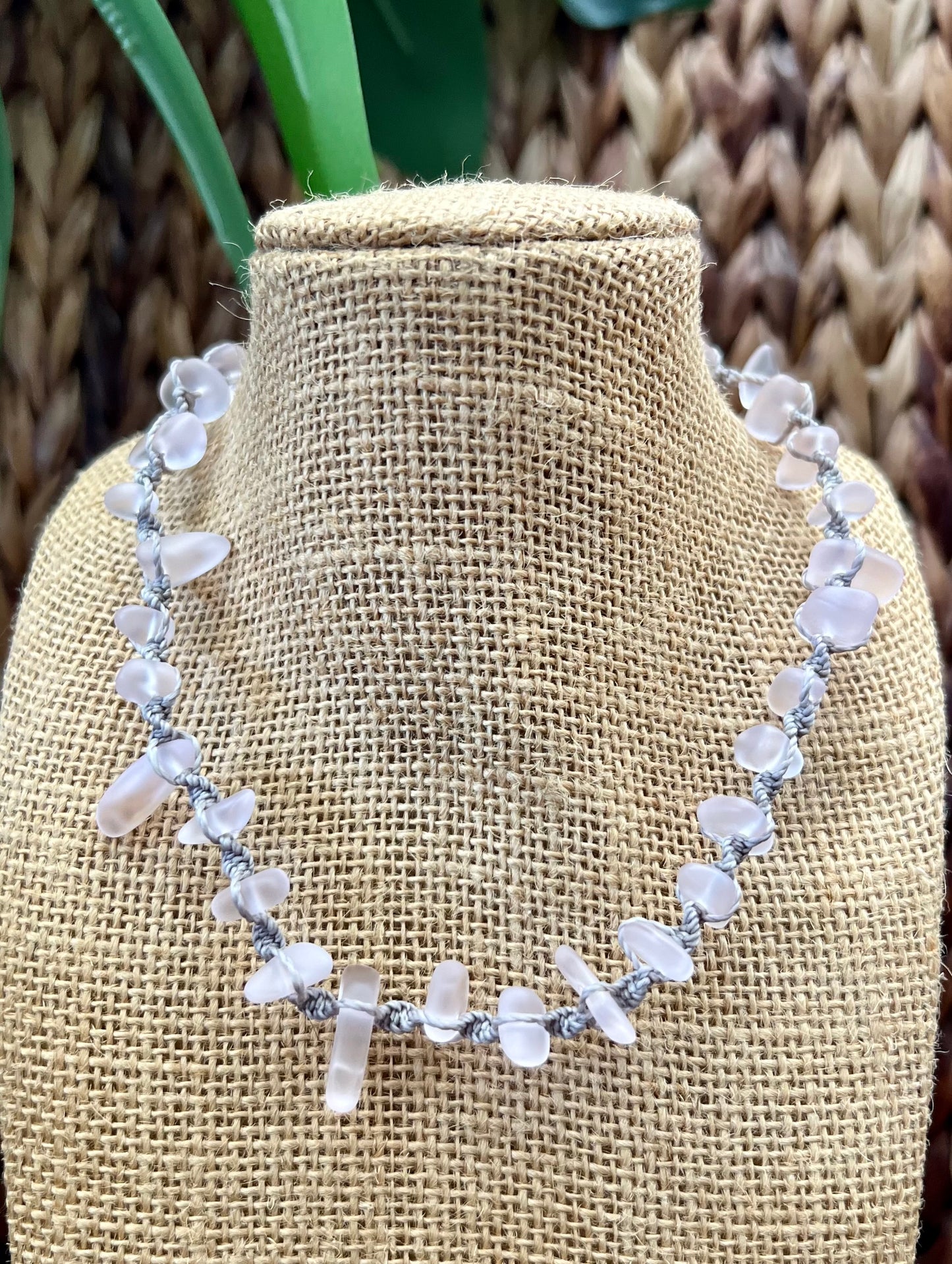 Pink Sea Glass Necklace